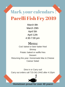 Pacelli Fish Fry 2019