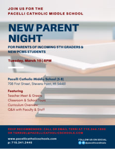 PCMS New Parent Night