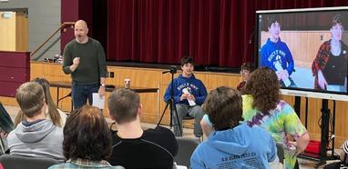 Students get a chance to work with a professional stage and film actor