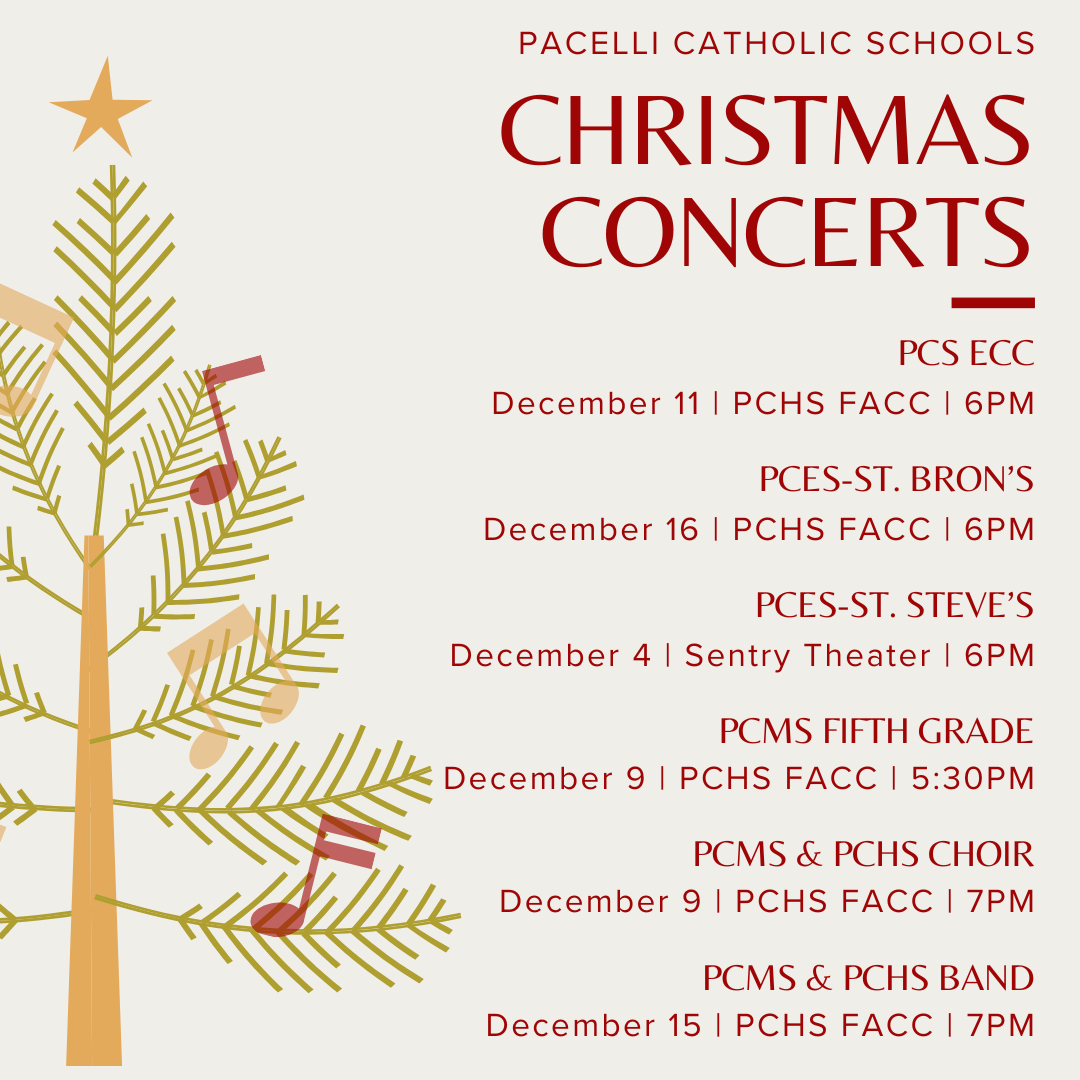 PCS Christmas Concert Schedule