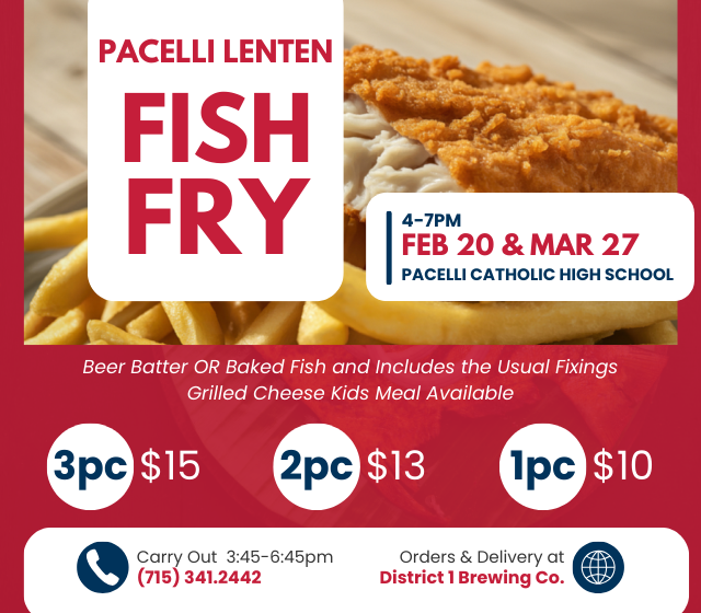 Lenten Fish Fry | February 20 & March 27